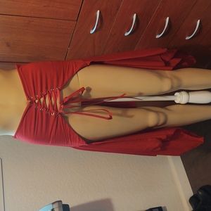 2 Lace up overskirts